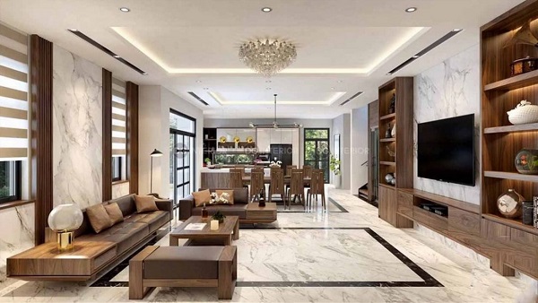 Tư vấn nội thất bày trí bàn ghế gỗ phòng khách sao cho sang trọng phần 1 01